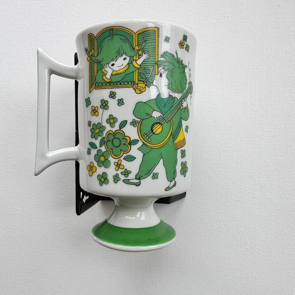 Rare Vintage Royal Crown‎ Arnart Smug Mugs By Kitty, Romeo & Juliet